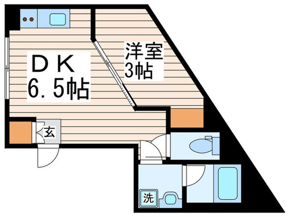 ﾐﾗｲｽﾞ中野江原町ﾚｼﾞﾃﾞﾝｽ(501)の物件間取画像